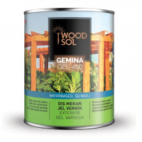 Лак водоразбавимый самогрунтующийся Woodsol Gemina Gel-450, 0,75л 